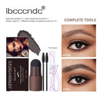 Eyebrow Powder Stamp Shaping Kit Makeup Brushes Professional Eyebrow Paint Waterproof Eyebrow Pencil Eye Brows Stencil Makeup