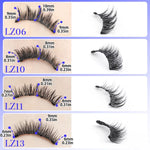1 Pair Magnetic Eyelashes Tweezers Kit No Glue Needed Magnetic False Eyelash Reusable 3D Mink Lashes Makeup Natural Faux Cils