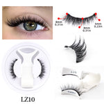 1 Pair Magnetic Eyelashes Tweezers Kit No Glue Needed Magnetic False Eyelash Reusable 3D Mink Lashes Makeup Natural Faux Cils